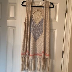 Blu Pepper- Fringed Duster - NEVER WORN